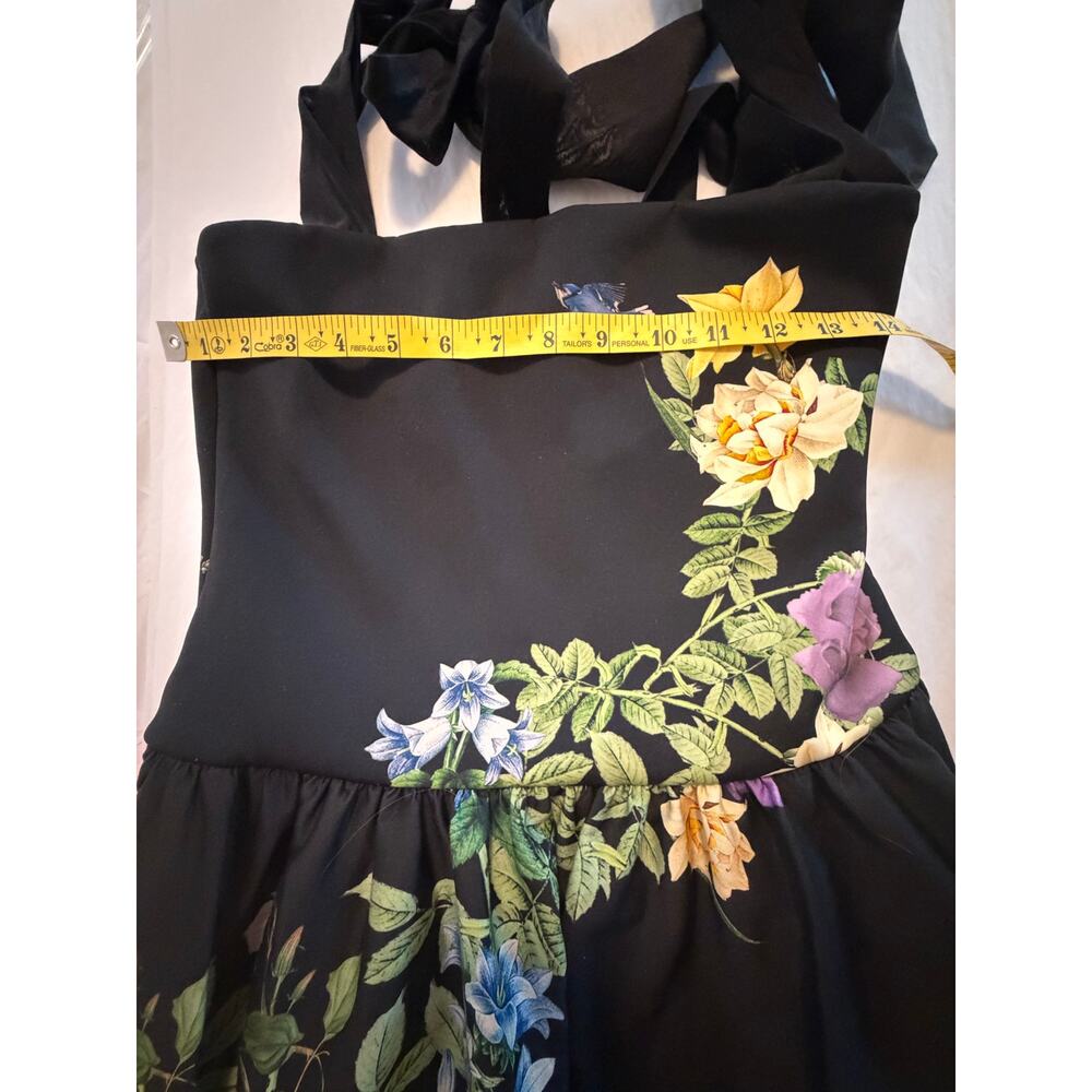 Alice + Olivia Oriana Tie Strap Drop-Waist Midi Dress Size 6 NWT - Picture 13 of 15